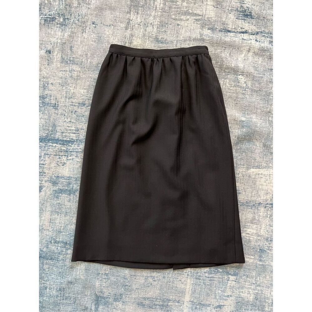 Arthur Chapnik Black Pencil Skirt w Pockets Size 8